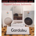 Google Home Mini - Smart Speaker 360° Suara Jernih, Pengenalan Suara Akurat, Warna Chalk, Coral, Charcoal