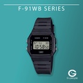 Casio F-91WB Jam Tangan Digital Resin Hitam 35.2mm