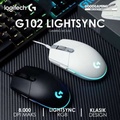 Logitech G102 V2 Lightsync - Mouse Gaming RGB Putih 6 Tombol Mekanis dengan Pegas Logam