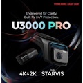 Thinkware U3000 Pro 行車記錄儀 4K 前鏡 2K 後鏡 Sony STARVIS 2 感應器