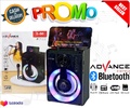 Speaker Bluetooth Advance S-50 4 Inci Hitam dengan Microphone Karaoke