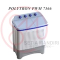 Mesin Cuci 2 Tabung Polytron PWM 7366H Twin Tub 7KG