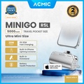 ACMIC MINIGO Mini PowerBank + Phone Holder USB Type C PD Fast Charging Space Silver