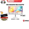 จอมอนิเตอร์ เอ็มเอสไอ MSI MODERN MD272QXPW 27 นิ้ว IPS WQHD 100Hz