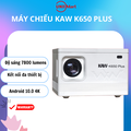 Máy Chiếu Mini KAW K650 Plus Full HD, Kết Nối Wifi, Điện Thoại, Độ Phân Giải Cao, Sắc Nét