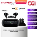 HyperX 4P5D9AA Cloud MIX Buds Wireless Headphones - True Wireless Earbuds Hitam dengan Bluetooth 5.2 dan Mikrofon Terbina