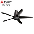 Quạt trần Mitsubishi C56-RW4 - 4 cánh, màu trắng/đen/xám, sải cánh 140cm, công suất 64W