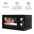 Lò vi sóng có nướng Panasonic NN-GM24JBYUE 20L, màu Đen, dung tích lớn, đa chức năng