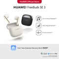 Huawei FreeBuds SE 3 - Earphone Bluetooth TWS Krim & Hitam, 42 Jam Playback, IP54 Water Resistant