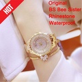Bee Sister FA0280 Jam Tangan Wanita Berlian Kuarsa Stainless Steel 3Bar Water Resistant