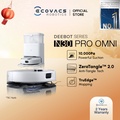 Ecovacs N30 PRO OMNI Robot Vacuum Cleaner - Hitam, Putih | 10,000 Pa Suction Power | ZeroTangle™ 2.0 Brush System