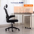 Homedoki Kursi Jaring - Kursi Kantor Hidrolik, Gaming & Putar | Berbagai Warna
