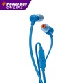 JBL Tune 110 หูฟังอินเอียร์ สีดำ/ขาว/น้ำเงิน