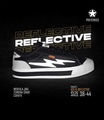 prayerkids Volt Reflective Sepatu Sneakers Unisex Hitam Putih 36-44