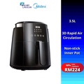Midea MAF-D3500 Penggoreng Udara 3.5L - Digital, Hitam