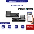 AZDOME M330 Dash Cam 1296P Full HD Dengan Kamera Depan dan Belakang, Saiz Layar 3.0 Inci, Kapasiti Penyimpanan 32GB, Sambungan Wi-Fi dan GPS