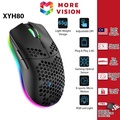 XUNFOX XYH80 Gaming Mouse Wayarles - Tetikus Ergonomik RGB 3200DPI