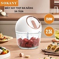 Máy xay thực phẩm Sokany SK-7036, cối thủy tinh 2.5L, màu trắng