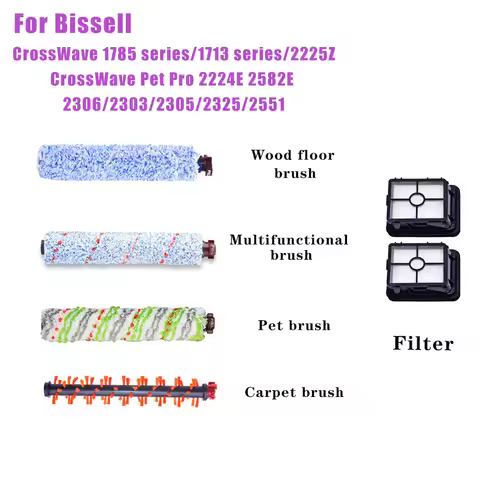 Bissell 2225N CrossWave Pet Pro Waschsauger - 32 Airwatts, HEPA Filter, 4.9kg, 0.82L Bekas Air