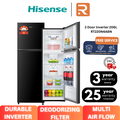 Hisense RT220N4ABN 2 Pintu Kelabu, Kapasiti 206L, Inverter Frost Free