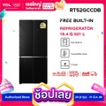 TCL ตู้เย็น 4 ประตู Free Builtin สีดำ รุ่น RT52GCCDB ขนาด 521 ลิตร