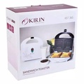 Kirin KST-365S Sandwich Toaster - Pemanggang Roti Elektrik 4 Slot dengan Indikator Daya