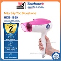 Máy Sấy Tóc Bluestone HDB-1859, 1800W, Sấy Ion Giữ Ẩm, Màu Hồng Pha Trắng