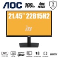 AOC 22B2HM2 Monitor 21.5" Ultra Slim LED VA Panel Full HD 1080p 100Hz Refresh Rate