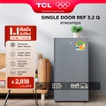 TCL ตู้เย็น 1 ประตู รุ่น RT90XFSDG ขนาด 93 ลิตร สีเทา