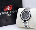 Jam Tangan Swiss Army Ceramic Watch Pria Original Rantai Stainless Steel Tahan Air