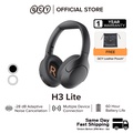 QCY H3 LITE Over-Ear Headphones - Hitam, Putih | Bluetooth 5.3, ANC 43dB, Bateri 60 Jam