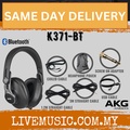 AKG K371-BT Headset Bluetooth Over-ear Hitam 50mm Titanium-Coated Driver