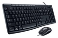 Logitech MK200 คีย์บอร์ดและเมาส์แบบมีสาย USB สีดำ