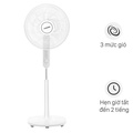Quạt đứng Toshiba F-LSA10(W)VN - 5 Cánh, Trắng, Công suất 50W, Điều khiển bằng nút nhấn