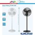 Quạt đứng Midea FS40-18C 3 cánh, công suất 50W, màu trắng