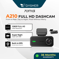 70mai A200 Dash Cam 1080P Dual Channel Full HD+ HDR 3" IPS LCD Screen 24H Parking Surveillance