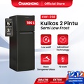 Changhong CRF238 Kulkas 2 Pintu Hitam 180L