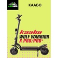 KAABO Wolf Warrior X Pro - Scooter Elektrik 60V 28Ah, Motor BLDC 2200W, Jangkaan 100km, Rem Cakera Hidraulik dengan E-ABS