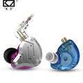 KZ ZS10 Pro In-ear Earphone - 4BA+1DD Hybrid Driver, HIFI Bass, Biru/Hitam