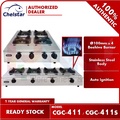 Chelstar CGC-411 Gas Cooker 4 Burner Stainless Steel Table Top Stove