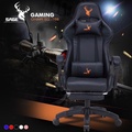 Kursi Kantor Ergonomis Sage SG-168 - Hitam, Abu-abu, Coklat - Kursi Gaming dengan Penyesuaian 3D dan Dukungan Lumbal