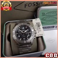 Jam Tangan Fossil FS4926 Pria Stainless Steel Quartz Hitam