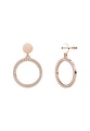 Her Jewellery Cruz Round Earrings Anting Perak 925 White Gold Kristal Premium