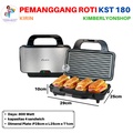 Kirin KST-180 Sandwich Toaster - Pemanggang Roti 4 Slot dengan Indikator Kuasa
