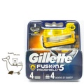 Gillette Fusion 5 ProShield - Rambut Basah/Kering, Kuning, 68g, Bateri