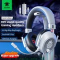 PLEXTONE G810 6D Audio Gaming Headset - In-ear Headphones dengan Driver 50mm Ti+LCP