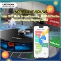 Liectroux X6 Robot Vacuum Cleaner - 6500Pa Suction, 3kg, Hitam, 230sqm Coverage Area