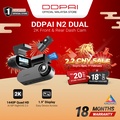 DDPAI N1 Dual Dash Cam 1296P Super Capacitor NightVIS