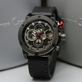 Jam Tangan Alexandre Christie AC 6506 Chronograph - Stainless Steel 47mm, Hitam, Garansi Resmi 1 Tahun