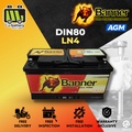 Banner LN4 Running Bull AGM Bateri Kereta
